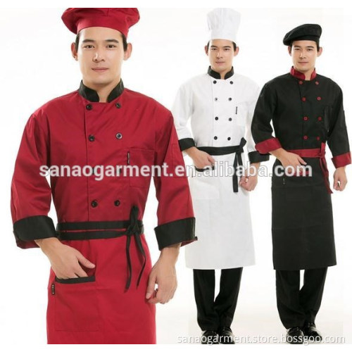 New style chef /hotel uniform cotton material OEM service